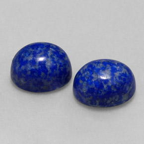 Pedras preciosas de lápis-lazúli azul natural de  ct, corte oval, opaco