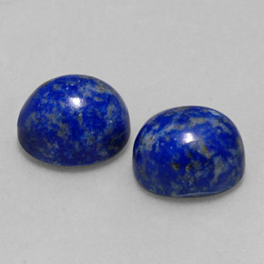 Pedras preciosas de lápis-lazúli azul natural de  ct, corte oval, opaco