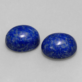 Pedras preciosas de lápis-lazúli azul natural de  ct, corte oval, opaco