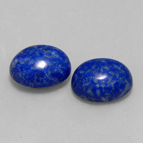 Pedras preciosas de lápis-lazúli azul natural de  ct, corte oval, opaco