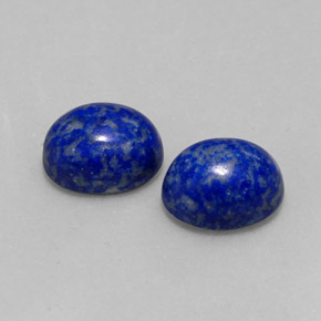 Pedras preciosas de lápis-lazúli azul natural de  ct, corte oval, opaco