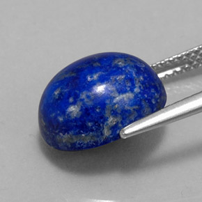 Lápis-lazúli azul natural 6,59ct, corte oval, opaco