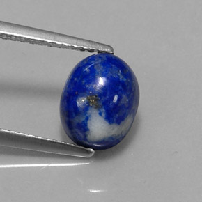 Lápis-lazúli azul natural 2,98ct, corte oval, opaco