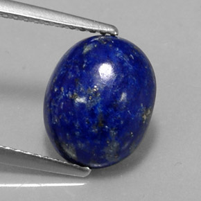 Lápis-lazúli azul natural 4,23ct, corte oval, opaco