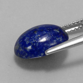 Lápis-lazúli azul natural 4,23ct, corte oval, opaco