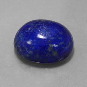 Lápis-lazúli azul natural 5,56ct, corte oval, opaco