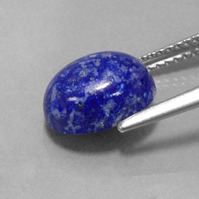 Lápis-lazúli azul natural 3,62ct, corte oval, opaco