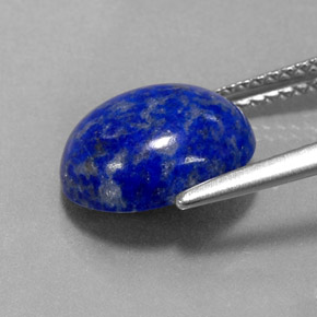 Lápis-lazúli azul natural 3,72ct, corte oval, opaco