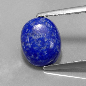 Lápis-lazúli azul natural 2,76ct, corte oval, opaco