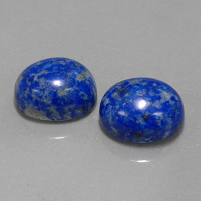 Pedras preciosas de lápis-lazúli azul natural de  ct, corte oval, opaco