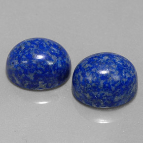 Pedras preciosas de lápis-lazúli azul natural de  ct, corte oval, opaco