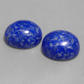 Pedras preciosas de lápis-lazúli azul natural de  ct, corte oval, opaco