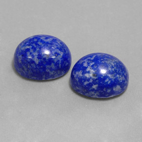 Pedras preciosas de lápis-lazúli azul natural de  ct, corte oval, opaco
