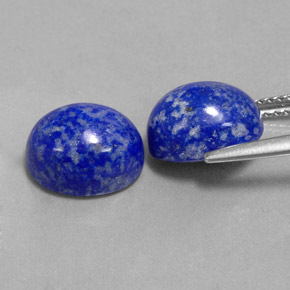 Pedras preciosas de lápis-lazúli azul natural de  ct, corte oval, opaco