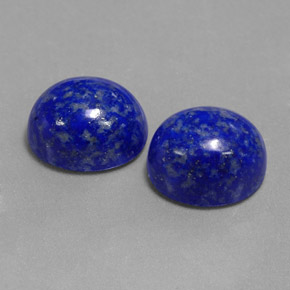 Pedras preciosas de lápis-lazúli azul natural de  ct, corte oval, opaco