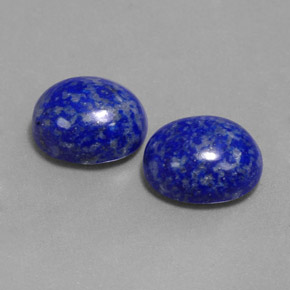 Pedras preciosas de lápis-lazúli azul natural de  ct, corte oval, opaco
