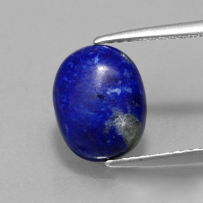 Lápis-lazúli azul natural 2,82ct, corte oval, opaco