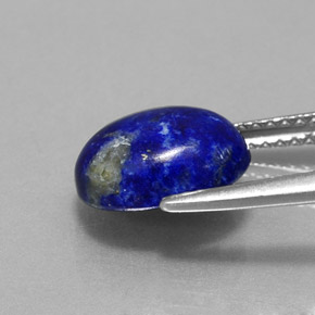 Lápis-lazúli azul natural 2,82ct, corte oval, opaco