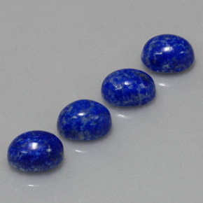 Pedras preciosas de lápis-lazúli azul natural de  ct, corte oval, opaco