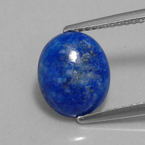 Lápis-lazúli azul natural 3,04ct, corte oval, opaco