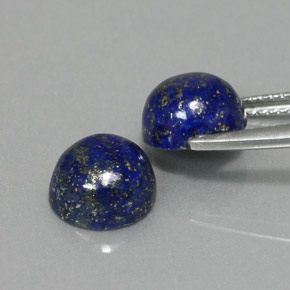 Pedras preciosas de lápis-lazúli azul natural de  ct, corte redondo, opaco