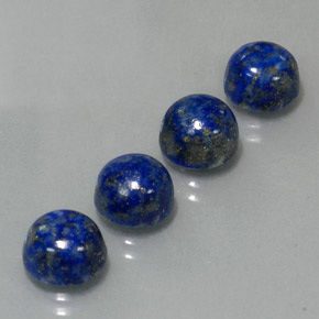 Pedras preciosas de lápis-lazúli azul natural de  ct, corte redondo, opaco