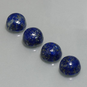 Pedras preciosas de lápis-lazúli azul natural de  ct, corte redondo, opaco