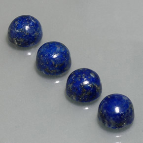 Pedras preciosas de lápis-lazúli azul natural de  ct, corte redondo, opaco