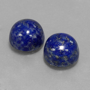 Pedras preciosas de lápis-lazúli azul natural de  ct, corte redondo, opaco