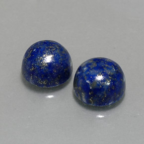 Pedras preciosas de lápis-lazúli azul natural de  ct, corte redondo, opaco