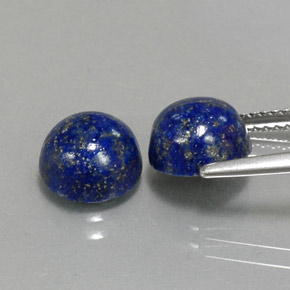Pedras preciosas de lápis-lazúli azul natural de  ct, corte redondo, opaco