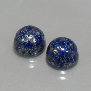 Pedras preciosas de lápis-lazúli azul natural de  ct, corte redondo, opaco