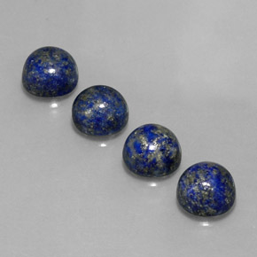 Pedras preciosas de lápis-lazúli azul natural de  ct, corte redondo, opaco