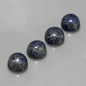 Pedras preciosas de lápis-lazúli azul natural de  ct, corte redondo, opaco