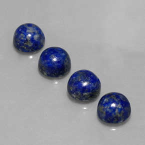 Pedras preciosas de lápis-lazúli azul natural de  ct, corte redondo, opaco