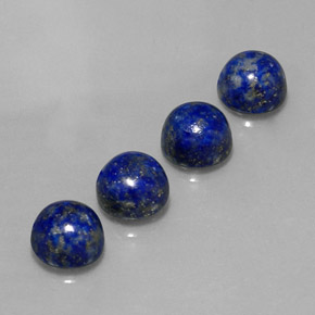 Pedras preciosas de lápis-lazúli azul natural de  ct, corte redondo, opaco