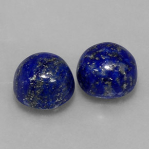 Pedras preciosas de lápis-lazúli azul natural de  ct, corte redondo, opaco