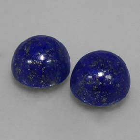 Pedras preciosas de lápis-lazúli azul natural de  ct, corte redondo, opaco