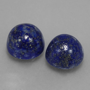 Pedras preciosas de lápis-lazúli azul natural de  ct, corte redondo, opaco