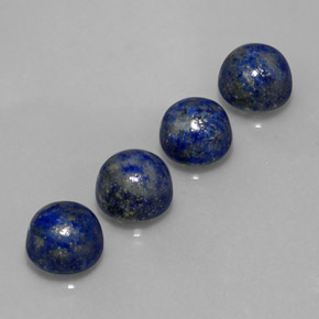 Pedras preciosas de lápis-lazúli azul natural de  ct, corte redondo, opaco