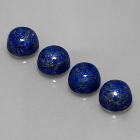 Pedras preciosas de lápis-lazúli azul natural de  ct, corte redondo, opaco