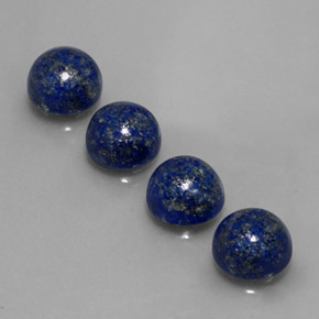 Pedras preciosas de lápis-lazúli azul natural de  ct, corte redondo, opaco