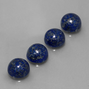 Pedras preciosas de lápis-lazúli azul natural de  ct, corte redondo, opaco