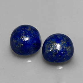 Pedras preciosas de lápis-lazúli azul natural de  ct, corte redondo, opaco