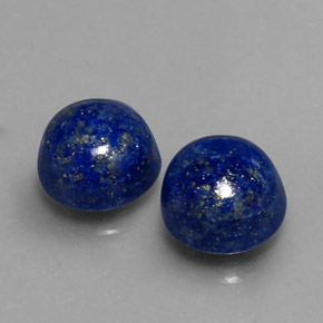 Pedras preciosas de lápis-lazúli azul natural de  ct, corte redondo, opaco