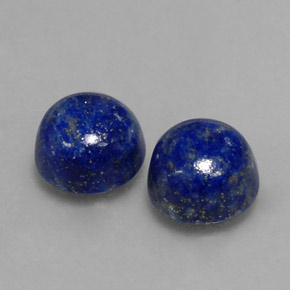 Pedras preciosas de lápis-lazúli azul natural de  ct, corte redondo, opaco