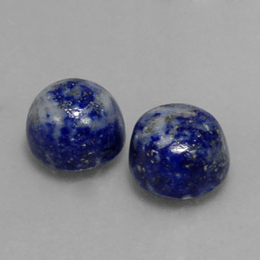 Pedras preciosas de lápis-lazúli azul natural de  ct, corte redondo, opaco