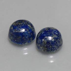 Pedras preciosas de lápis-lazúli azul natural de  ct, corte redondo, opaco
