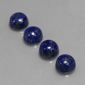 Pedras preciosas de lápis-lazúli azul natural de  ct, corte redondo, opaco