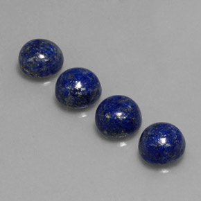 Pedras preciosas de lápis-lazúli azul natural de  ct, corte redondo, opaco